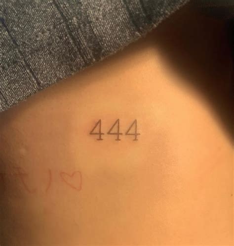 444 friend tattoo meaning|Discover the 444 Tattoo Meaning: A Powerful Symbol。